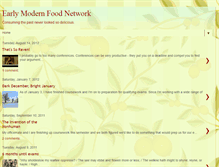 Tablet Screenshot of earlymodernfoodnetwork.blogspot.com