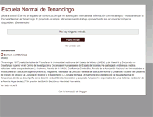 Tablet Screenshot of escuelanormaldetenancingo.blogspot.com