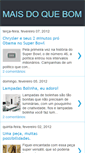 Mobile Screenshot of maisdoquebom.blogspot.com
