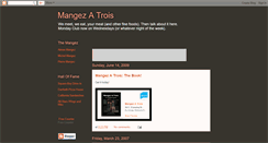 Desktop Screenshot of mangezatrois.blogspot.com