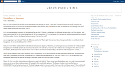 Desktop Screenshot of jesuspaid1time.blogspot.com