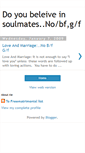 Mobile Screenshot of doyoubeliveinsoulmates.blogspot.com