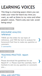 Mobile Screenshot of learningvoices.blogspot.com