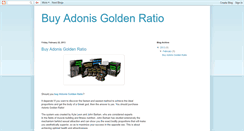 Desktop Screenshot of buyadonisgoldenratio.blogspot.com