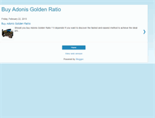Tablet Screenshot of buyadonisgoldenratio.blogspot.com