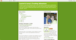 Desktop Screenshot of laurie-leroy-truckingadventure.blogspot.com