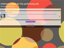 Tablet Screenshot of childrenscenterforthearts.blogspot.com