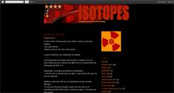 Desktop Screenshot of lesisotopes.blogspot.com