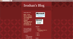 Desktop Screenshot of iroshan29.blogspot.com