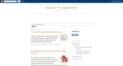 Desktop Screenshot of dealsnbargains.blogspot.com