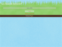 Tablet Screenshot of lechampdeslivresmemoire.blogspot.com
