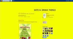 Desktop Screenshot of katebdrawsthings.blogspot.com