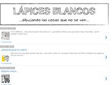 Tablet Screenshot of lapicesblancos.blogspot.com