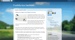 Desktop Screenshot of foothillsacehardware.blogspot.com