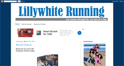Desktop Screenshot of lillywhiterunning.blogspot.com