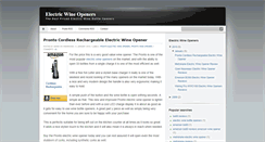 Desktop Screenshot of electricwineopeners.blogspot.com