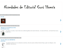Tablet Screenshot of cocolibreria.blogspot.com