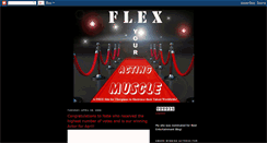 Desktop Screenshot of flexyouractingmuscle.blogspot.com