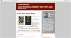 Desktop Screenshot of conseil-litteraire.blogspot.com