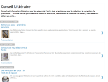 Tablet Screenshot of conseil-litteraire.blogspot.com