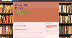 Desktop Screenshot of cosasdeporfi.blogspot.com