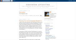Desktop Screenshot of firstbornadventure.blogspot.com