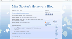 Desktop Screenshot of missstockershomeworkblog.blogspot.com