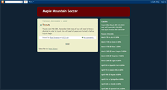 Desktop Screenshot of maplemountainsoccer.blogspot.com