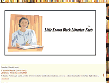 Tablet Screenshot of littleknownblacklibrarianfacts.blogspot.com