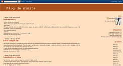 Desktop Screenshot of blogdeminita.blogspot.com
