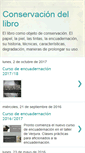 Mobile Screenshot of conservaciondelibro.blogspot.com