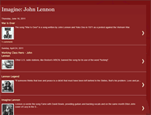 Tablet Screenshot of memoriesofjohnlennon.blogspot.com