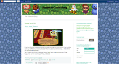 Desktop Screenshot of animalcrossingnotebook.blogspot.com