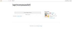 Desktop Screenshot of laprincesseausoleil.blogspot.com