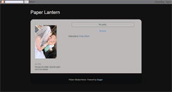 Desktop Screenshot of paperlantern23.blogspot.com