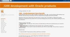 Desktop Screenshot of j2ee-oracle.blogspot.com