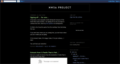Desktop Screenshot of nwsaproject.blogspot.com