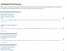 Tablet Screenshot of junkyardsanctuary.blogspot.com