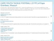 Tablet Screenshot of capeyouthfootball.blogspot.com