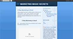 Desktop Screenshot of marketingmagicsecrets.blogspot.com