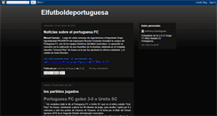 Desktop Screenshot of elfutbolportugues.blogspot.com