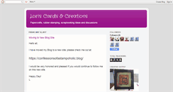 Desktop Screenshot of loriscardscreations.blogspot.com