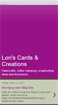 Mobile Screenshot of loriscardscreations.blogspot.com