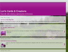 Tablet Screenshot of loriscardscreations.blogspot.com