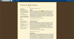 Desktop Screenshot of cherrystbiblechurch.blogspot.com