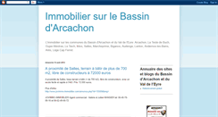 Desktop Screenshot of immobilier-bassin-arcachon.blogspot.com