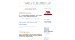 Desktop Screenshot of california-election.blogspot.com