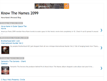 Tablet Screenshot of knowthenames2099.blogspot.com