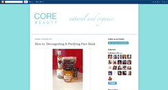 Desktop Screenshot of corebeautyblog.blogspot.com