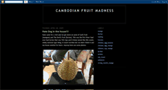 Desktop Screenshot of cambodianfruit.blogspot.com